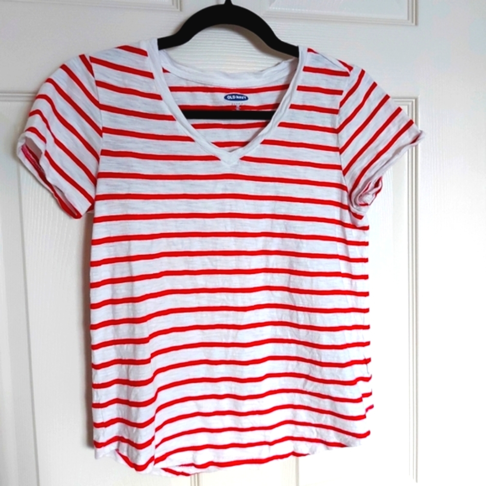 Old Navy Striped Red T-shirt - NWOT
